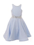 Cinderella Couture Little Girls Blue Studs Fitted Flower Girl Dress 4-6 - SophiasStyle.com